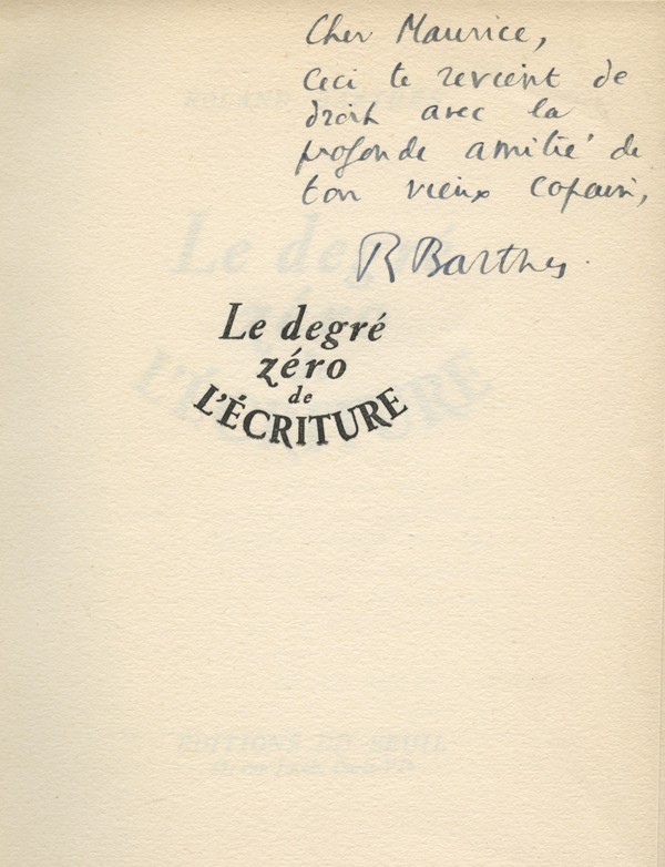 BARTHES (Roland)