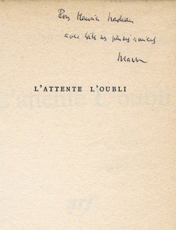 BLANCHOT (Maurice)