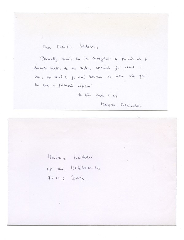 BLANCHOT (Maurice)