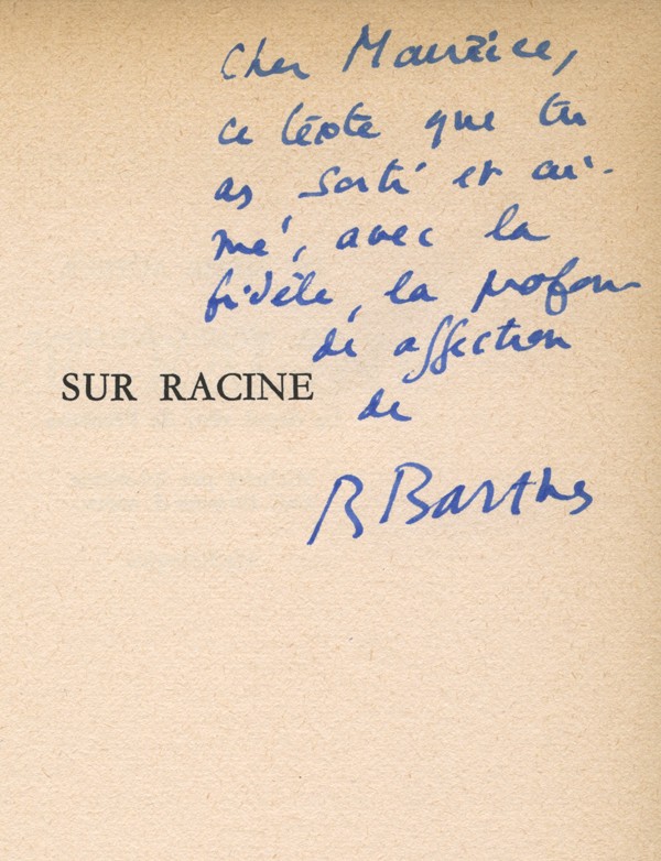 BARTHES (Roland)