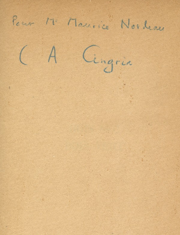 CINGRIA (Charles-Albert)