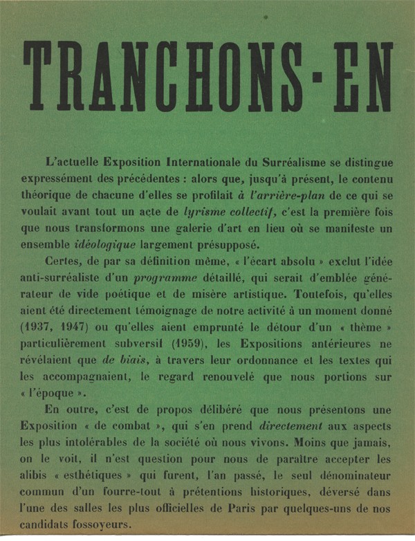 TRACT SURRÉALISTE