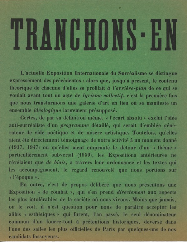 TRACT SURRÉALISTE