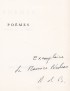 HÖLDERLIN Poèmes Jean Hugues 1961 édition originale de la traduction d'André du Bouchet envoi autographe signé à Maurice Nadeau