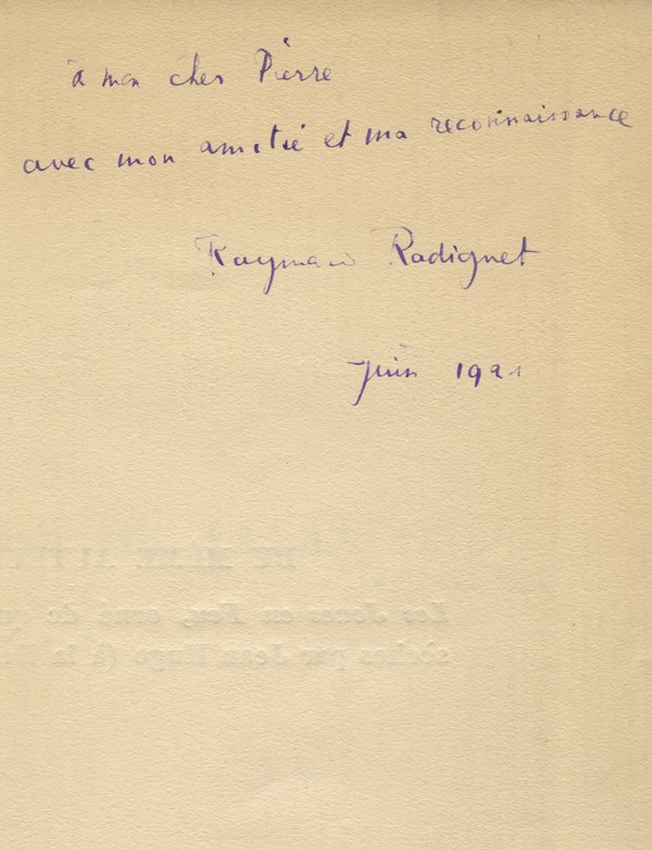 RADIGUET (Raymond)