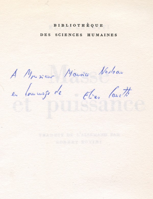 CANETTI (Elias)