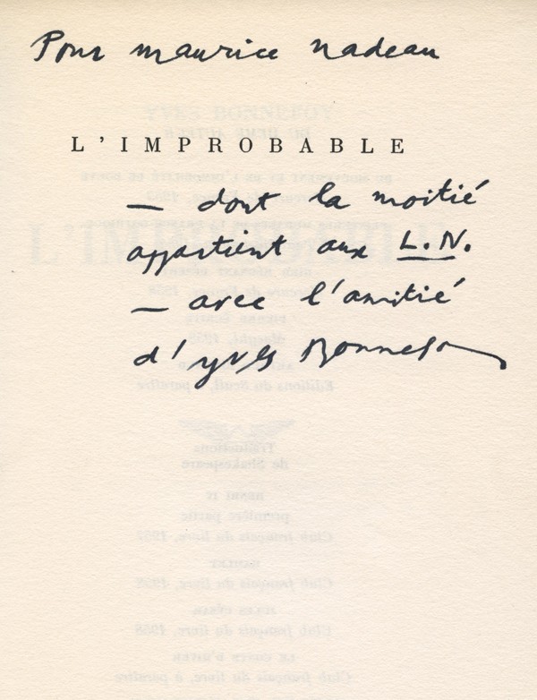 BONNEFOY (Yves)