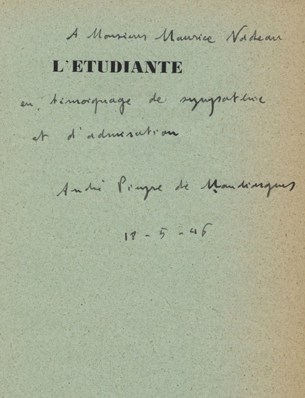 PIEYRE DE MANDIARGUES (André)