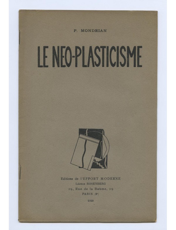 MONDRIAN (Piet) Le Néo-Plasticisme l'Effort Moderne 1920