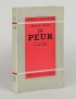 ZWEIG (Stefan) La Peur Grasset 1935