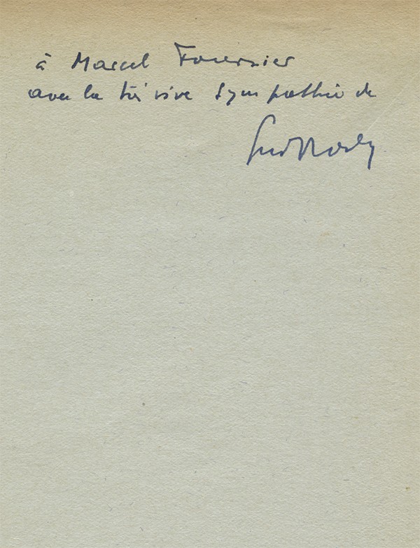 ROSEY (Gui) André Breton Editions Surréalistes 1937 envoi autographe signé à Marcel Fourrier