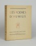 NOUVEAU Germain Les Poèmes d'Humilis Collection de La Poétique 1910