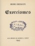 MICHAUX Henri Exorcismes Robert-J. Godet 1943