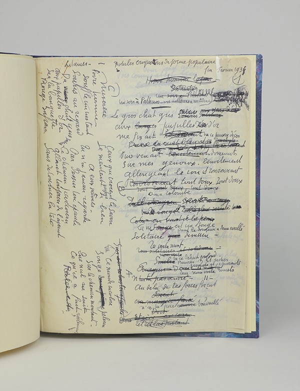 ROUAULT Georges Litanies - Notules croquetons de forme populaire 1935 manuscrit autographe signé