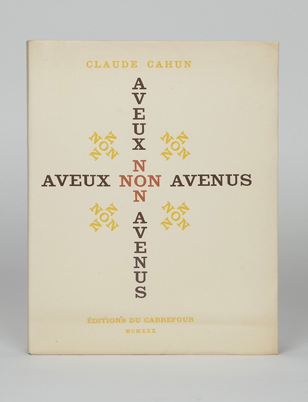 CAHUN Claude MOORE Marcel Aveux non avenus Éditions du Carrefour 1930 édition originale sur Madagascar grand papier