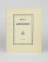 [SAINT-JOHN PERSE] Сен-Жон Перс [Anabase] Анабасис Jacques Povolozky 1926 édition originale russe