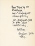 BOUVIER Nicolas Chansons d'un compagnon voyageur Bertil Galland 1972 édition pré-originale envoi à Thierry Vernet et Floristella