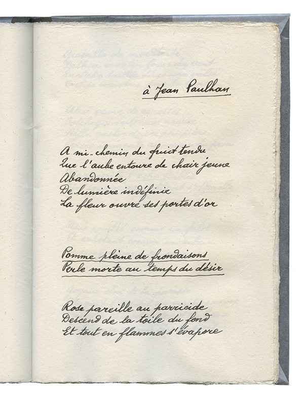 ELUARD Paul Blason des fleurs et des fruits 1940 rare édition originale