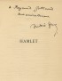 SHAKESPEARE William Hamlet Gallimard 1946 envoi autographe signé d'André Gide à Raymond Gallimard