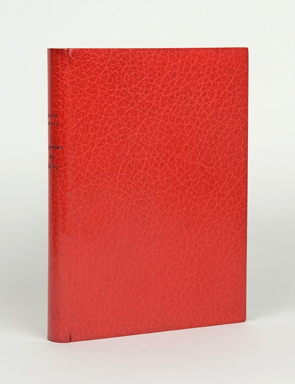 BRETON André Trajectoire du rêve GLM 1938 édition originale vélin de Vidalon plein maroquin triplé de J.-P. Miguet