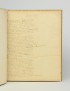 GONCOURT Edmond de Journal 1872 1877 Manuscrit autographe offert à Georges Hugo et relié pour lui à son chiffre par Lortic fils