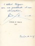 ELUARD Paul Poésie et vérité 1942 Baconnière Cahiers du Rhône 1943 vélin du Marais grand papier envoi autographe signé Albert Bé