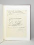 ELUARD Paul Grèce ma rose de raison 1949 Manuscrit autographe signé