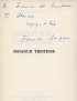 SAGAN Françoise Bonjour tristesse Julliard 1954 édition hors commerce tirée sur Corvol l'Orgueilleux 