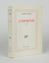 GUÉRIN Raymond L'Apprenti Gallimard 1946 édition originale vélin pur fil seul grand papier rare