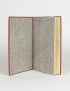 KEROUAC Jack Sur la route Gallimard Du monde entier 1960 édition originale française vélin pur fil reliure en maroquin d'Alix
