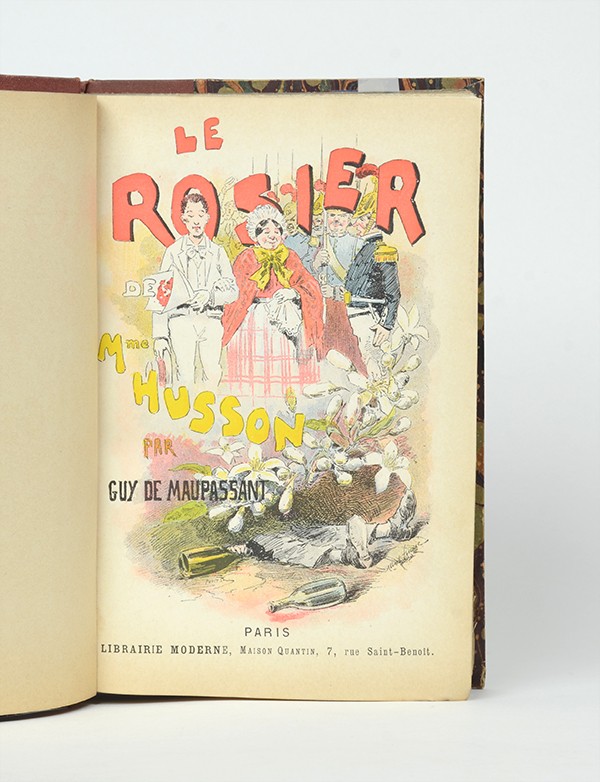 MAUPASSANT Le Rosier de Madame Husson Librairie Moderne Quantin 1888