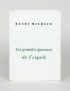 MICHAUX Henri Les grandes épreuves de l'esprit Gallimard Le Point du Jour 1966 édition originale vélin de Hollande van Gelder
