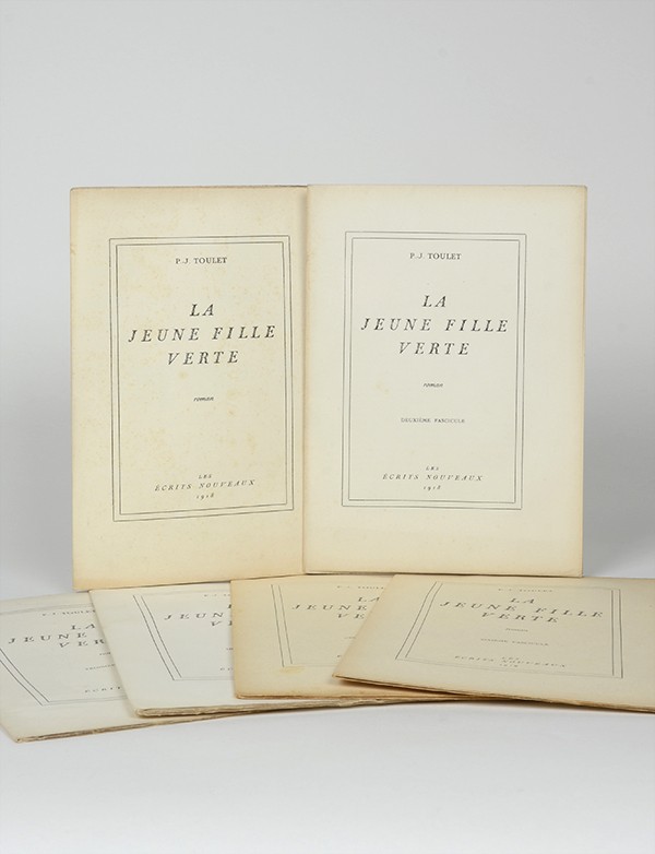 TOULET Paul-Jean La Jeune Fille verte Les Écrits nouveaux 1918 1919 édition pré-originale