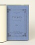 CONRAD Joseph Typhon Nouvelle Revue Française 1918 édition originale vergé de Rives plein maroquin triplé d'Alain Devauchelle