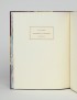 CONRAD Joseph Falk Nouvelle Revue Française 1934 édition originale française vergé pur fil grand papier demi-maroquin de Hélène 
