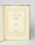 CONRAD Joseph Falk Nouvelle Revue Française 1934 édition originale française vergé pur fil grand papier demi-maroquin de Hélène 