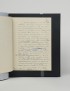 BERNANOS Georges La France devant le monde de demain 1946 manuscrit autographe reliure à la Bradel de Patrice Goy et Carine Vila
