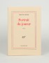SOLLERS Philippe Portrait du joueur Gallimard 1984 édition originale vergé blanc de Hollande van Gelder grand papier