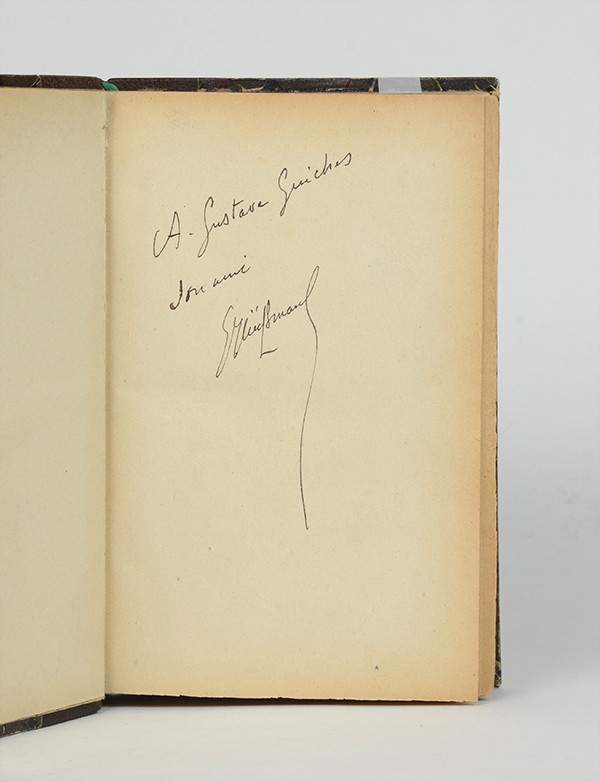 HUYSMANS Joris-Karl En route Tresse & Stock 1895 édition originale envoi autographe signé à Gustave Guiches reliure de l'époque