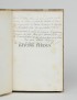 SIEFERT Louisa Rayons perdus Alphonse Lemerre 1869 édition originale envoi autographe signé à Victor Hugo poème dans lequel elle