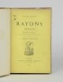 SIEFERT Louisa Rayons perdus Alphonse Lemerre 1869 édition originale envoi autographe signé à Victor Hugo poème dans lequel elle