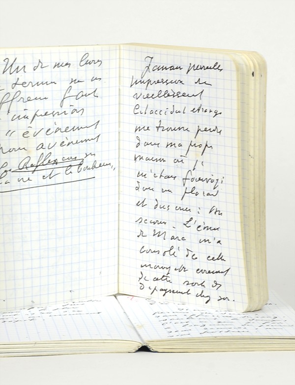 JOUHANDEAU Marcel Trois carnets de notes autographes rédigées à l'encre en 1974 couvrant 600 pages environ