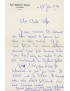 THOREZ Maurice Lettre autographe signée concernant Rafael Alberti 25 juin 1946 adressée à Claude Couffon