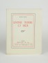 CONRAD Joseph Entre terre et mer Nouvelle Revue Française 1929 édition originale française vergé Lafuma Navarre grand papier bro