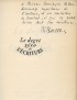 BARTHES Roland Le Degré zéro de l'écriture Seuil Pierre vives 1953 édition originale envoi autographe signé à Dominique Arban