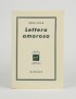 CHAR René Lettera amorosa Gallimard Collection Espoir 1953 édition originale vélin pur fil Lafuma Navarre