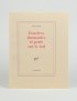 CHAR Fenêtres dormantes et porte sur le toit Gallimard 1979 édition originale vergé blanc de Hollande van Gelder grand papier