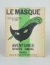  Revue Le Masque Aventures sports cinéma 1928 collection complète en 3 numéros