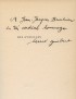 GUIBERT Hervé Des aveugles Gallimard 1985 édition originale envoi autographe signé à Jean-Jacques Brochier