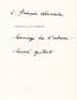 GUIBERT Hervé Le Mauve vierge Gallimard 1988 édition originale envoi autographe signé à François Nourissier